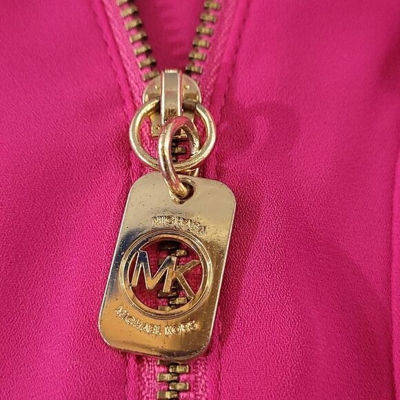 Michael Kors spicy pink zippered shirt - Picture 5 of 7